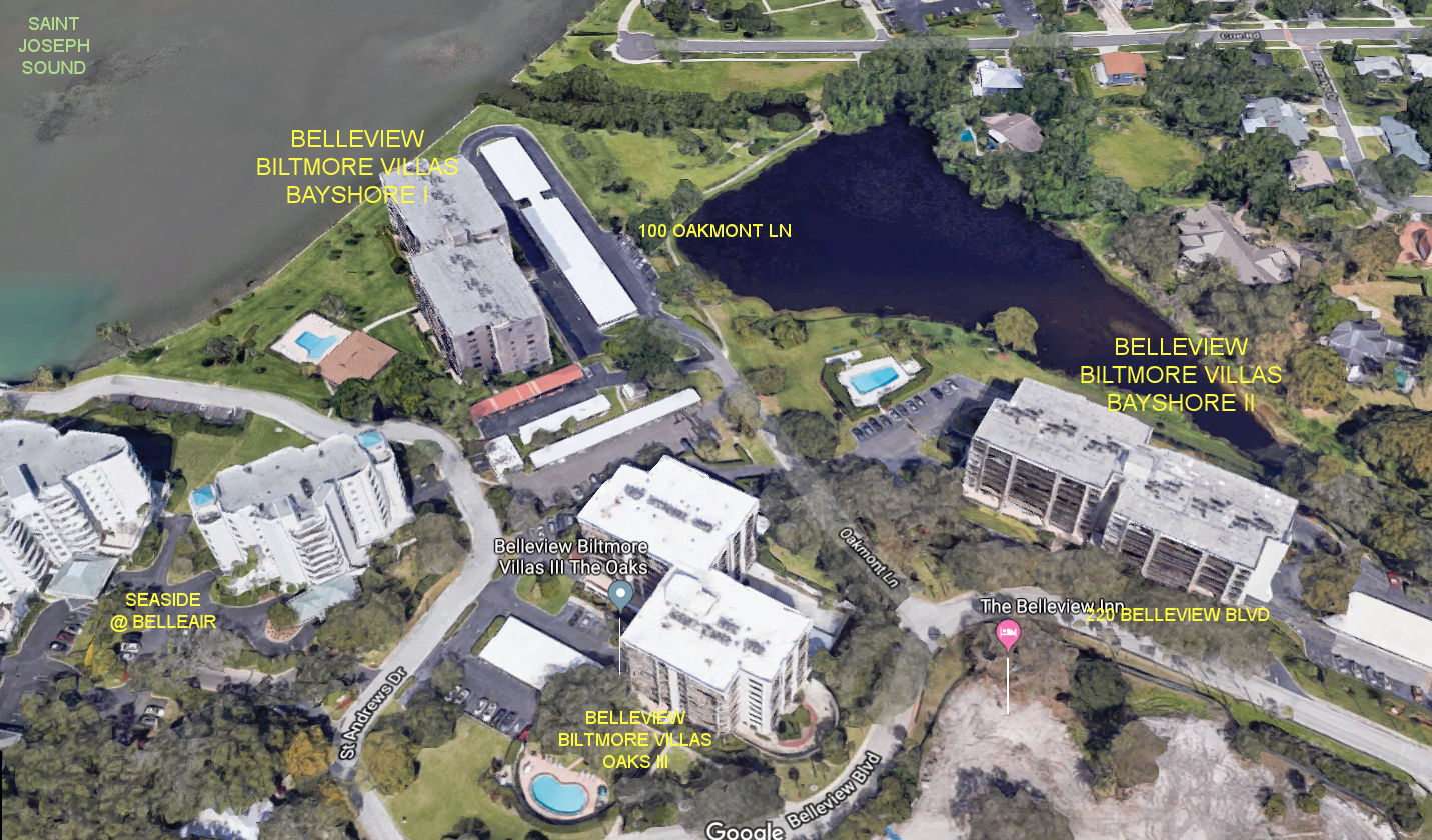 Aerial photo of Belleview Biltmore Villas Bayshore I & II