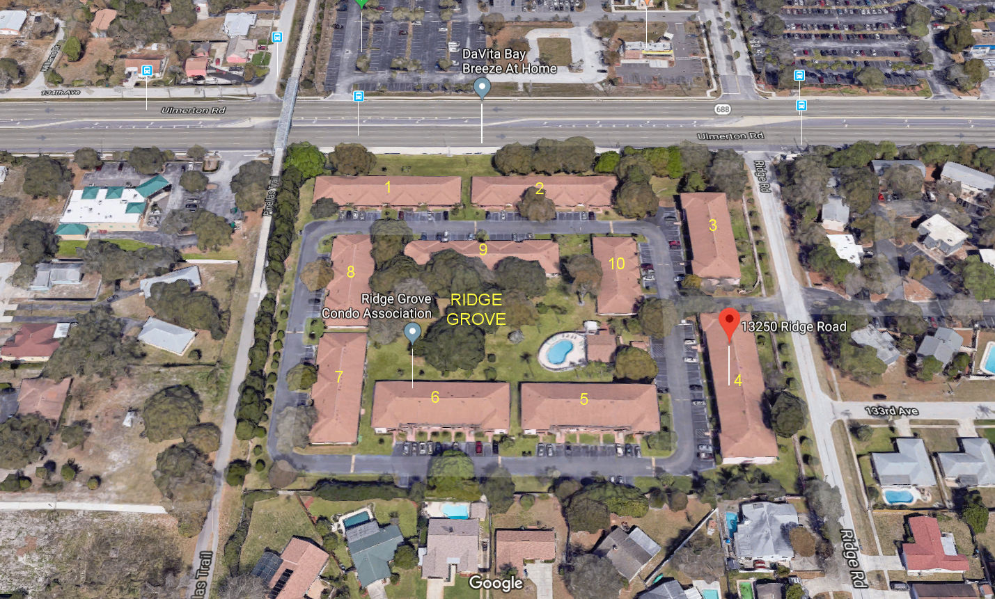 Aerial photo of Ridge Groves