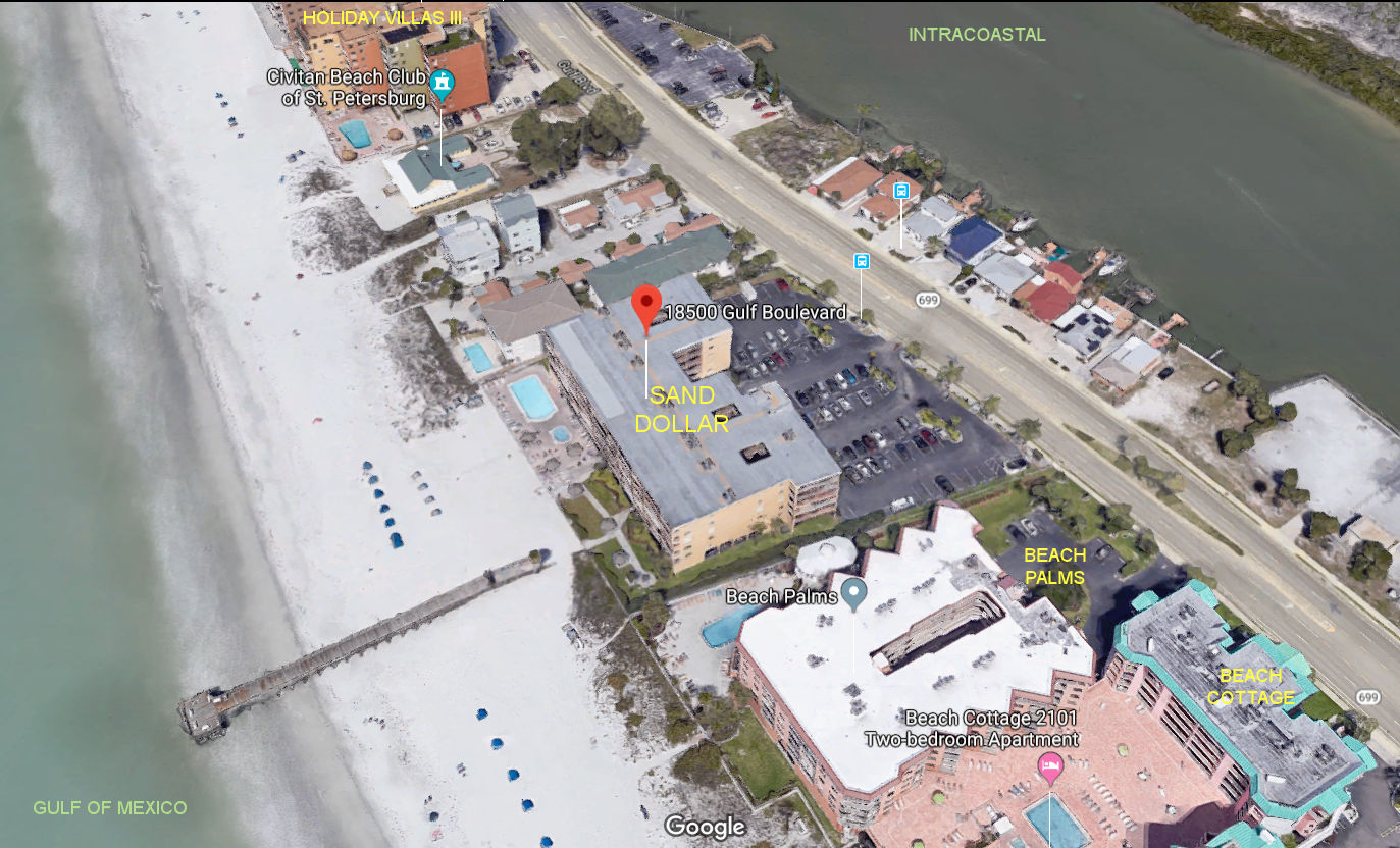 Aerial photo of Sand Dollar