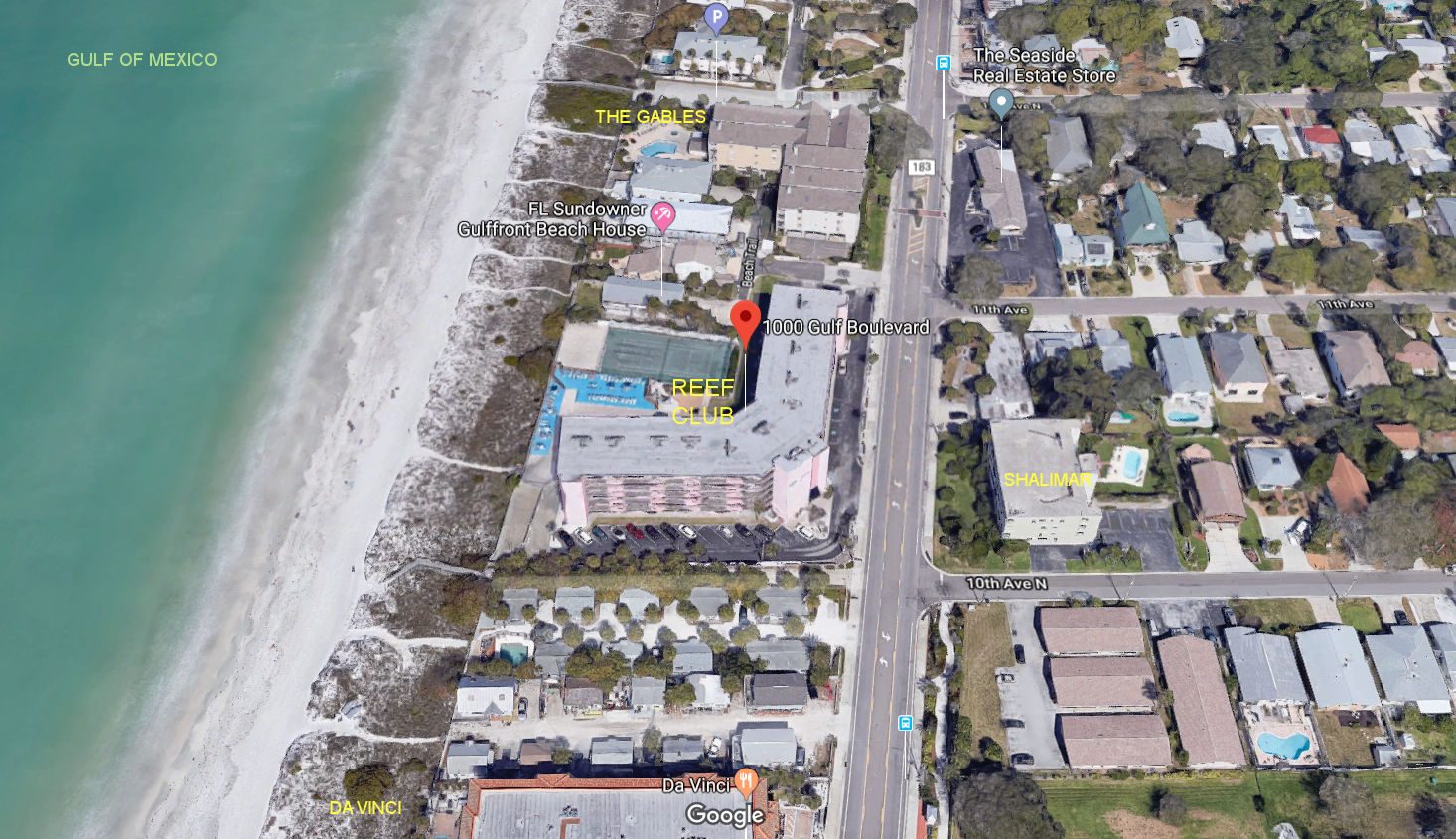 Aerial photo of Reef Club