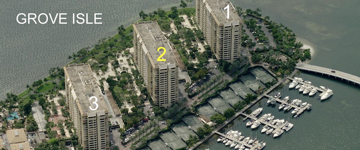 Aerial photo of Grove Isle 2