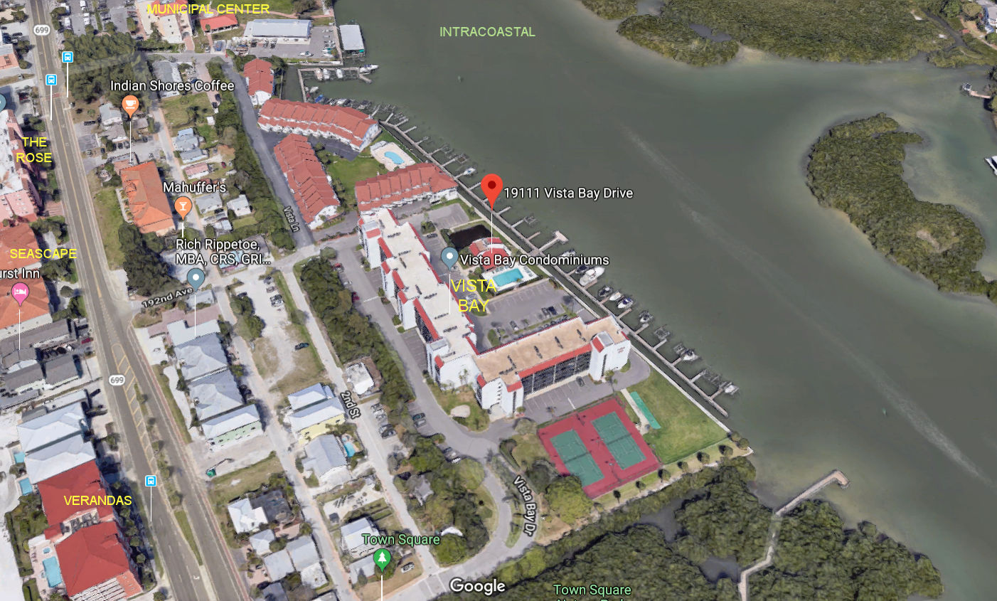 Aerial photo of Vista Bay