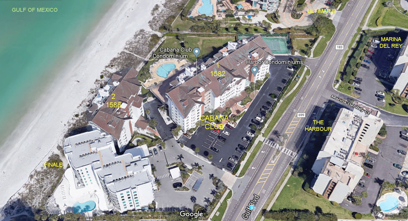 Aerial photo of Cabana Club 1&2