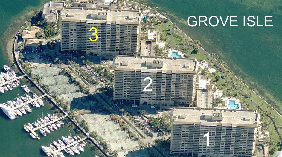 Aerial photo of Grove Isle 3