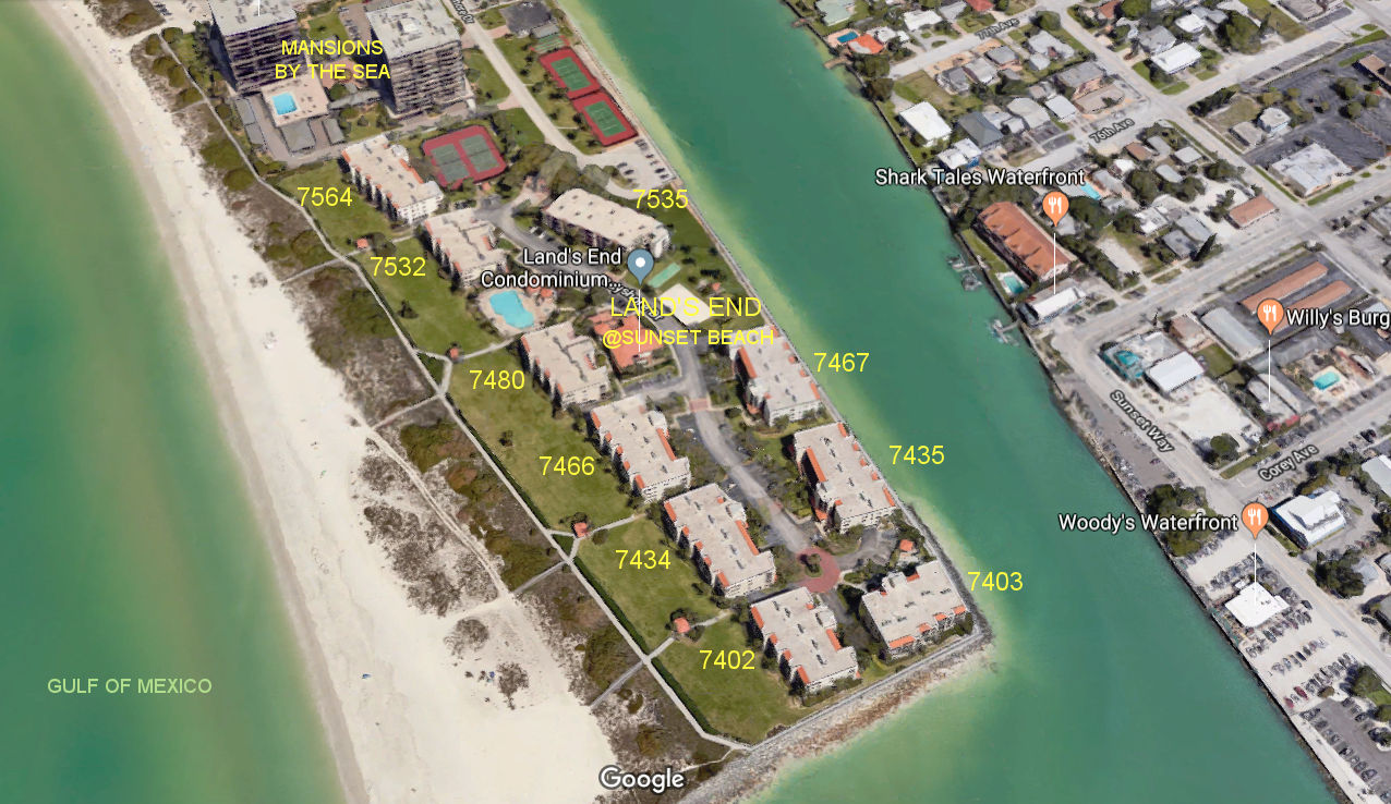 Aerial photo of Land's End at Sunset Beach