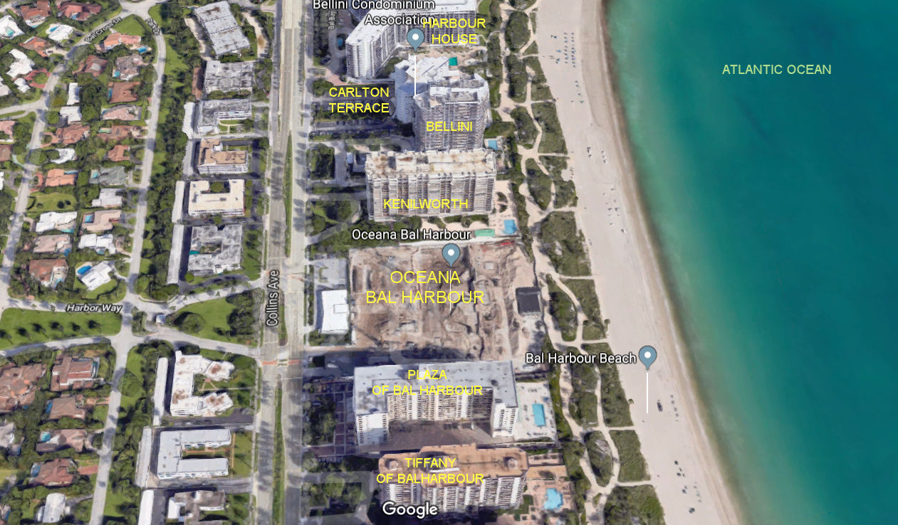 Aerial photo of Oceana Bal Harbour