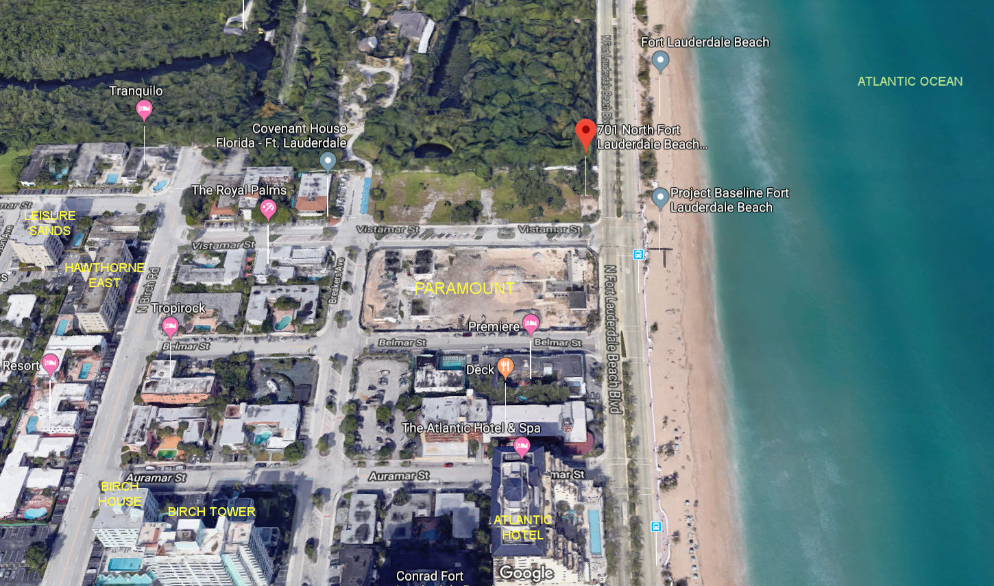 Aerial photo of Paramount Fort Lauderdale Beach