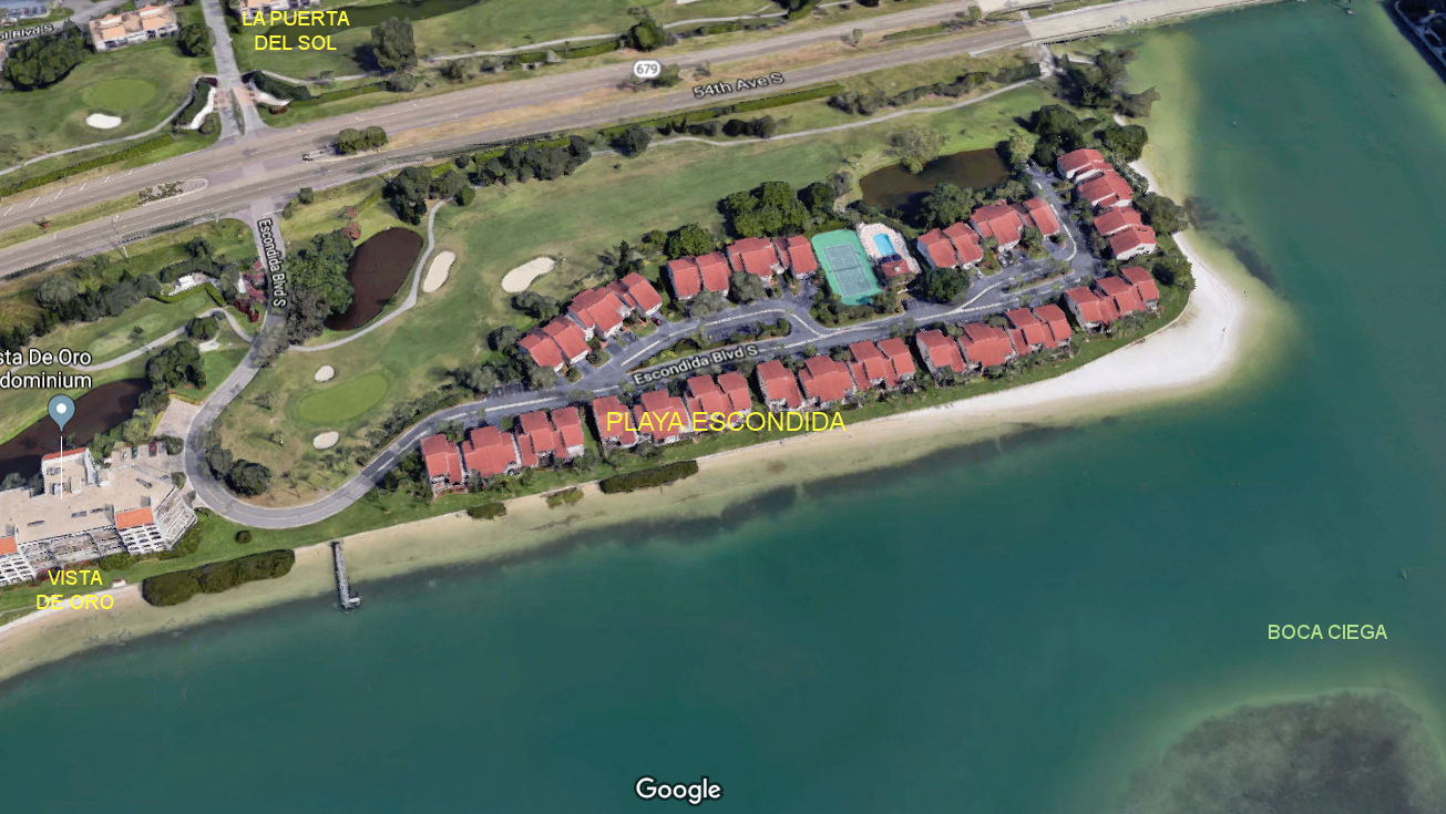 Aerial photo of Playa Escondida