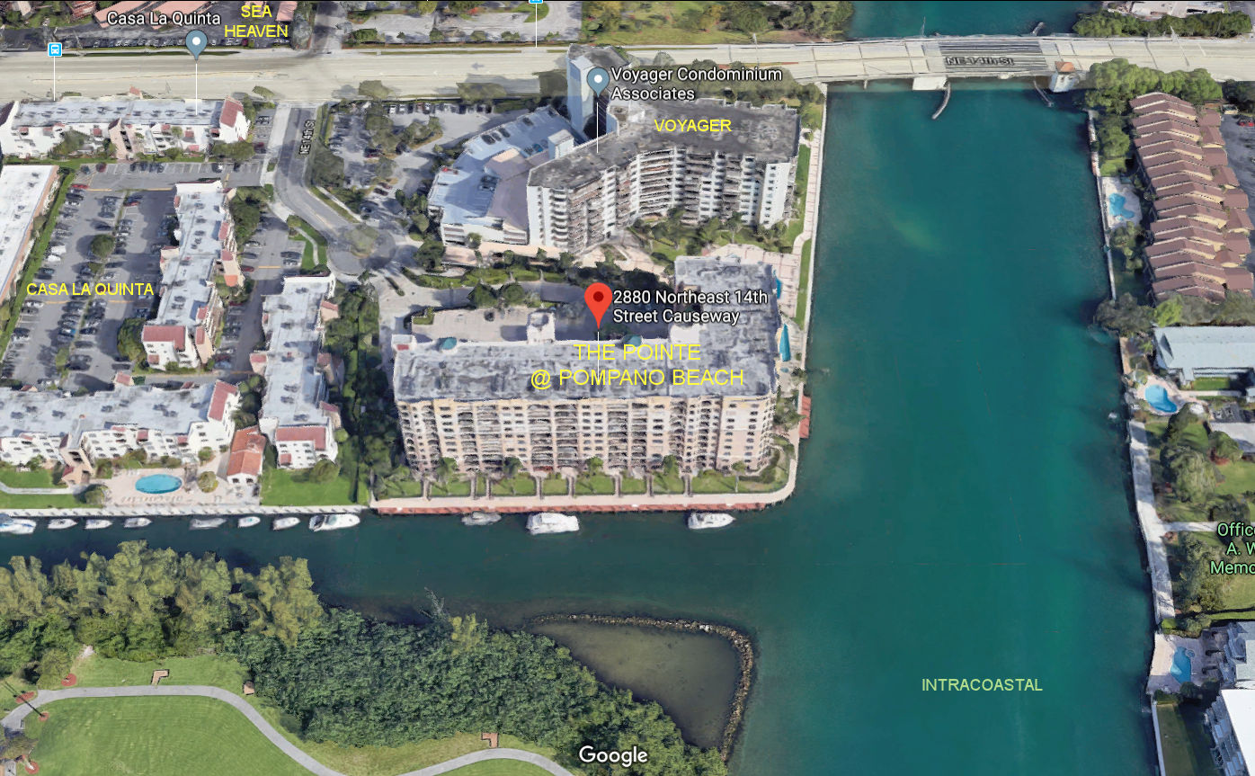 Aerial photo of Pointe @ Pompano Beach