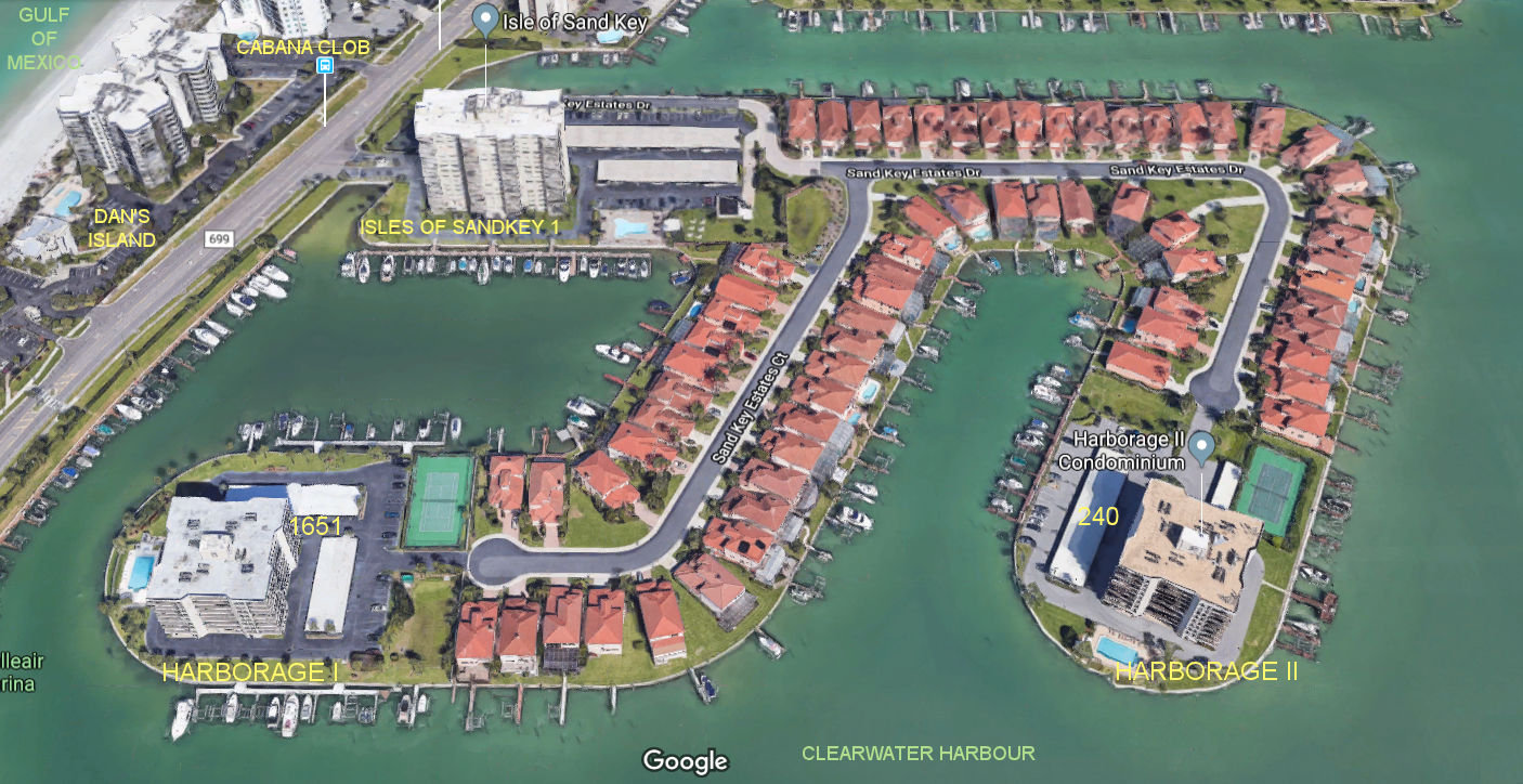 Aerial photo of Harborage I&II