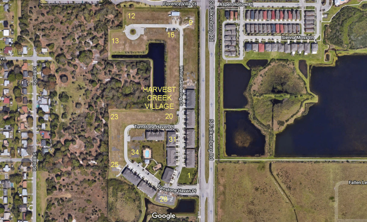 Aerial photo of Harvest Creek Village