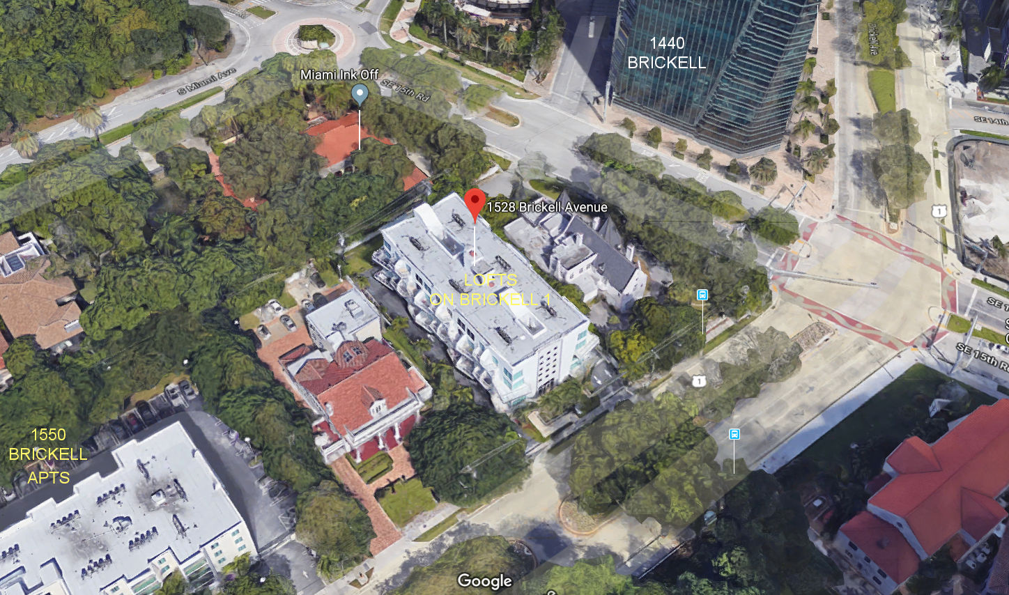 Aerial photo of Lofts on Brickell I