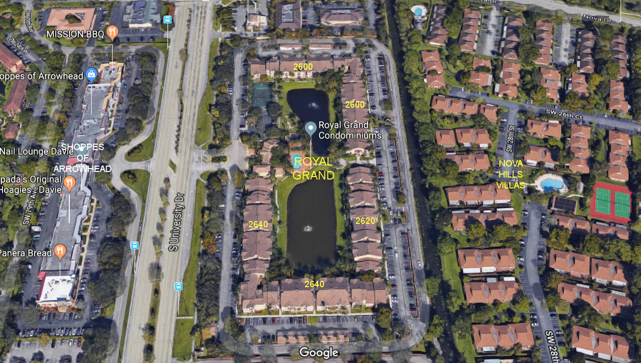 Aerial photo of Royal Grand