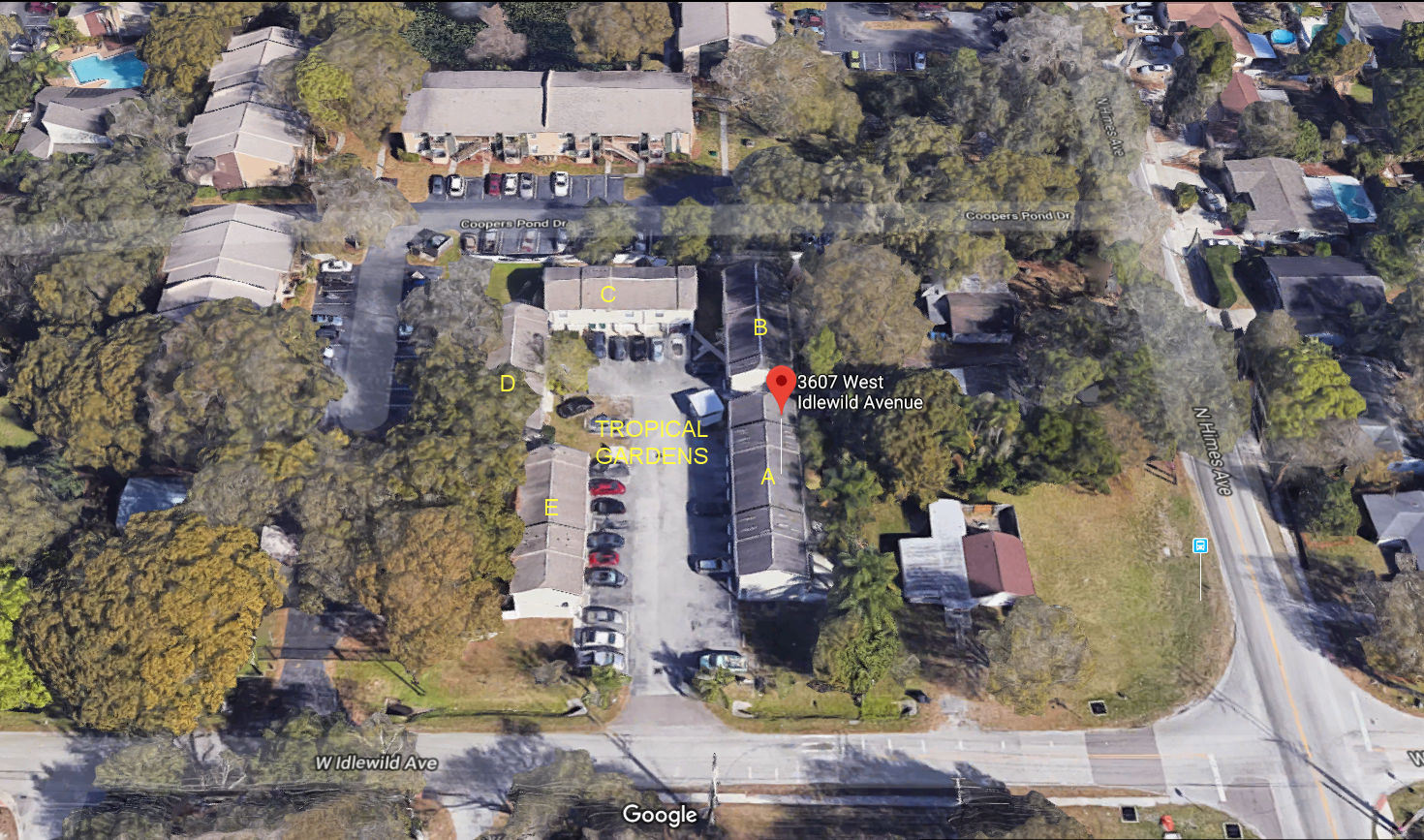 Aerial photo of Tropical Gardens