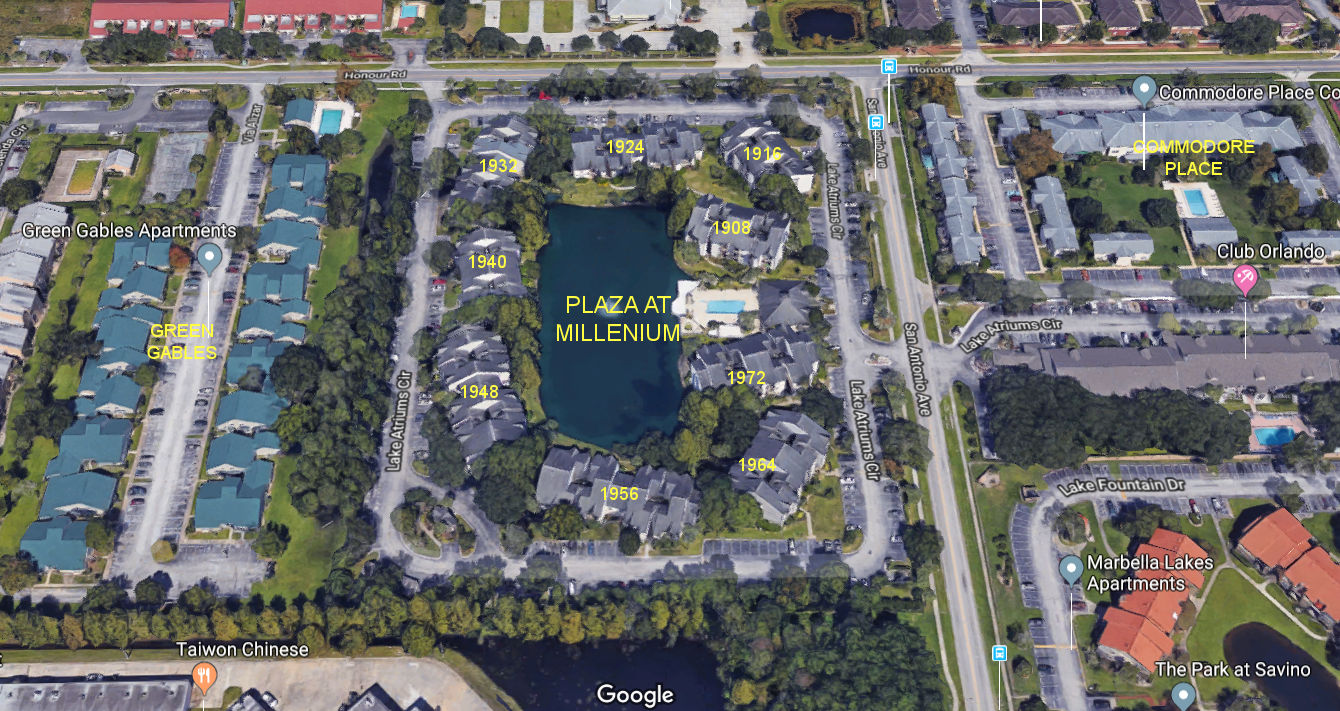 Aerial photo of Plaza at Millenium