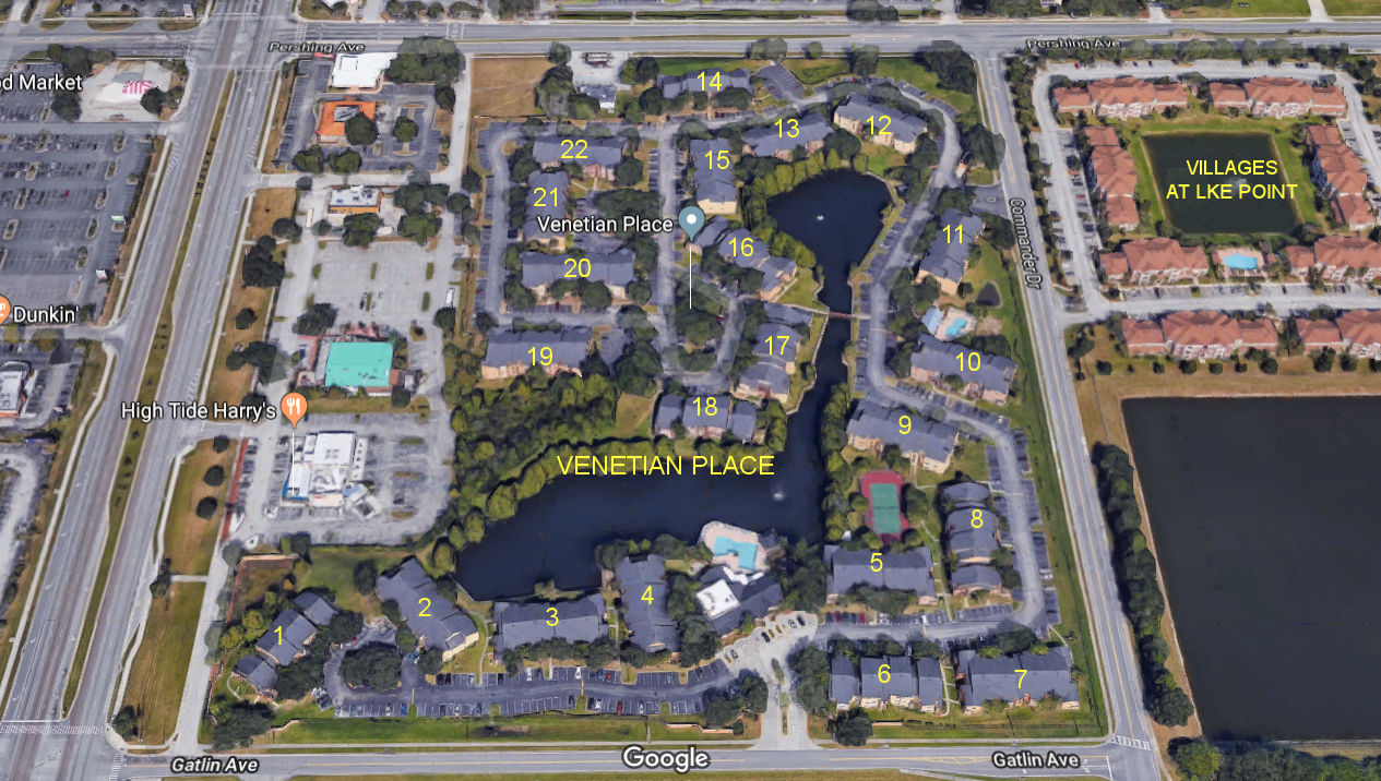 Aerial photo of Venetian Place