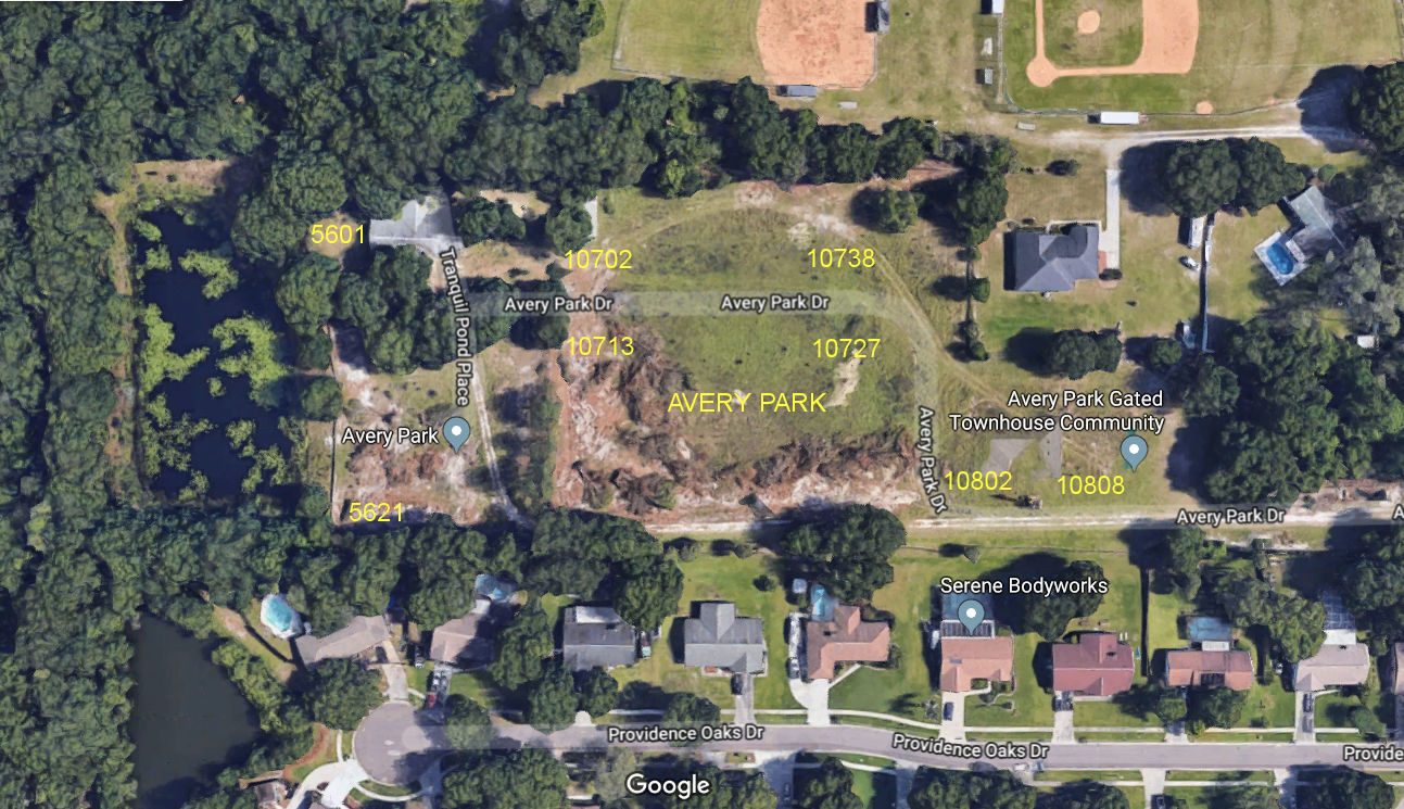 Aerial photo of Avery Park