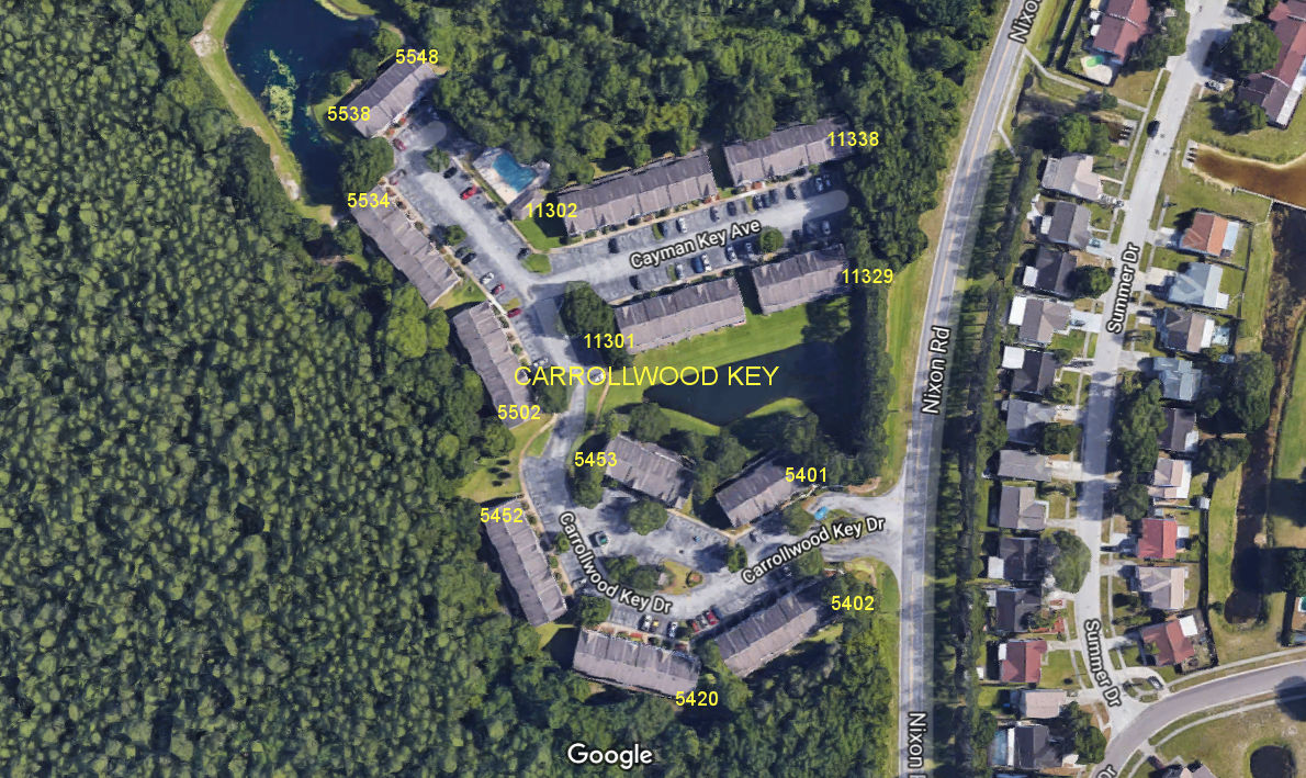 Aerial photo of Carrollwood Key