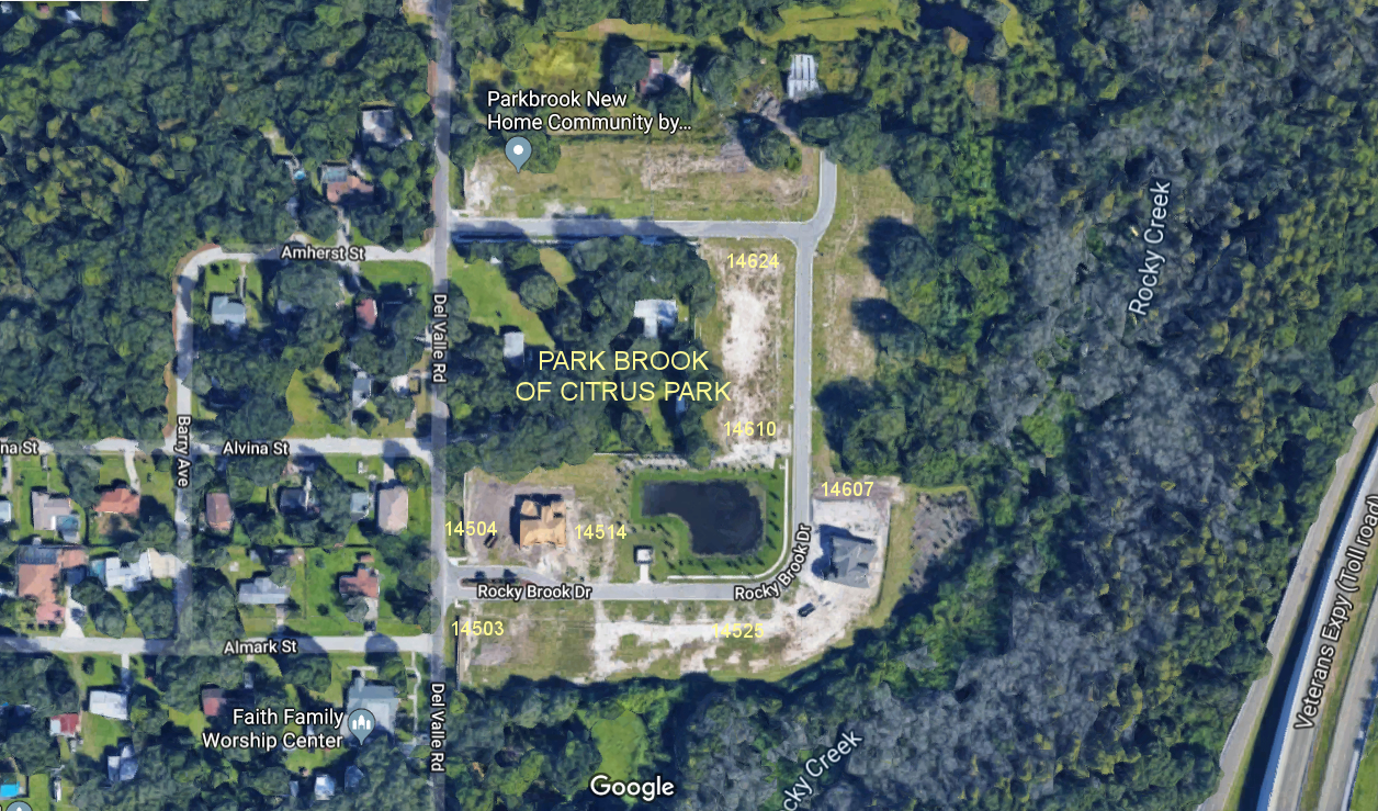 Aerial photo of Park Brook of Citrus Park