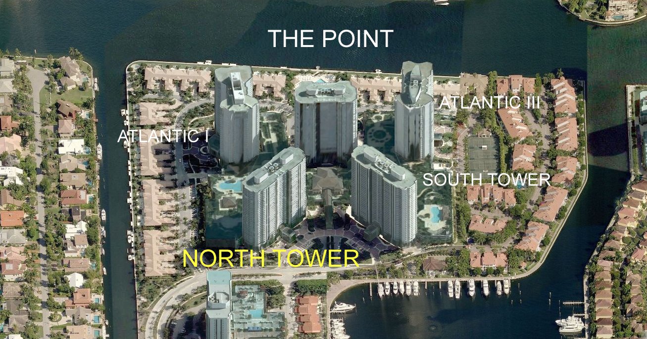 Aerial photo of North Tower @ the Point