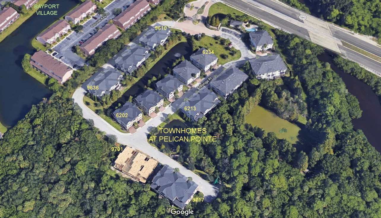 Aerial photo of Townhomes at Pelican Pointe