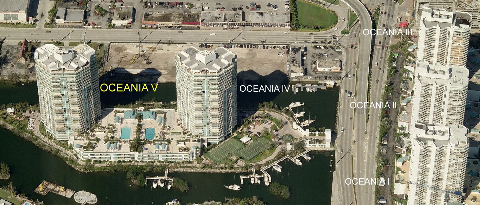 Aerial photo of Oceania V