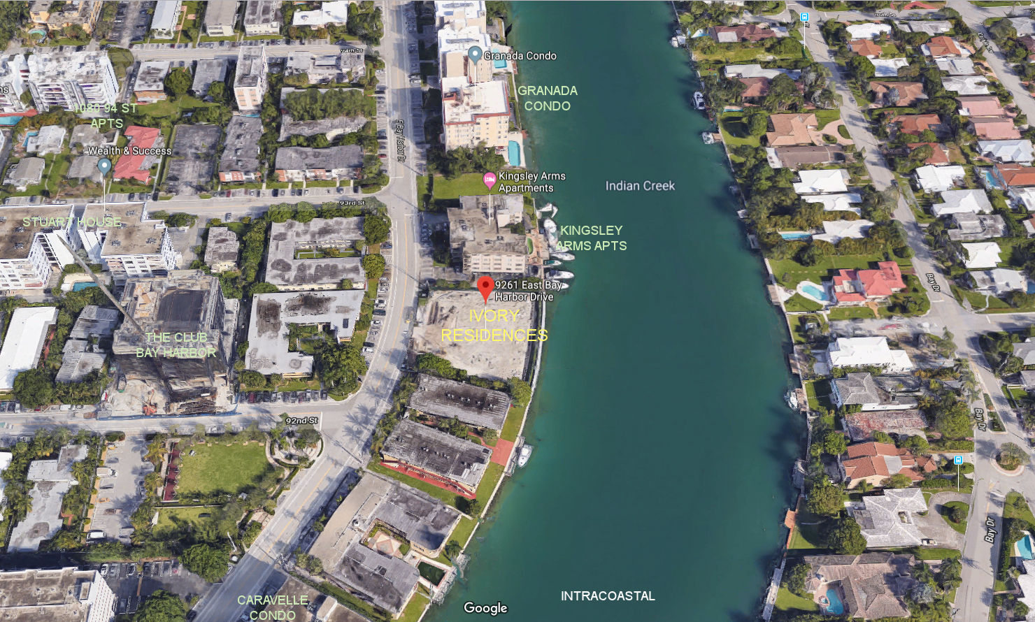 Aerial photo of Ivory Residences