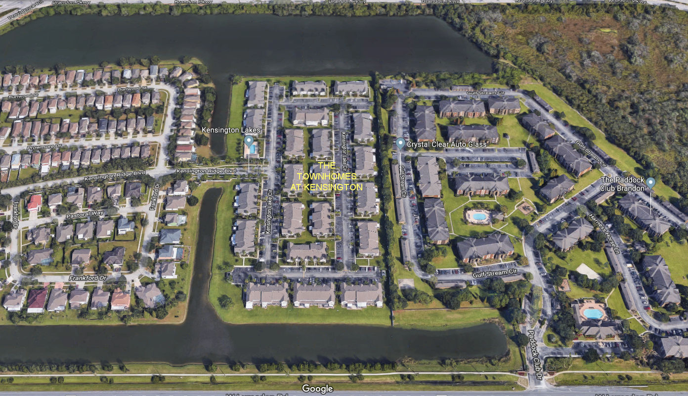 Aerial photo of Townhomes at Kensington