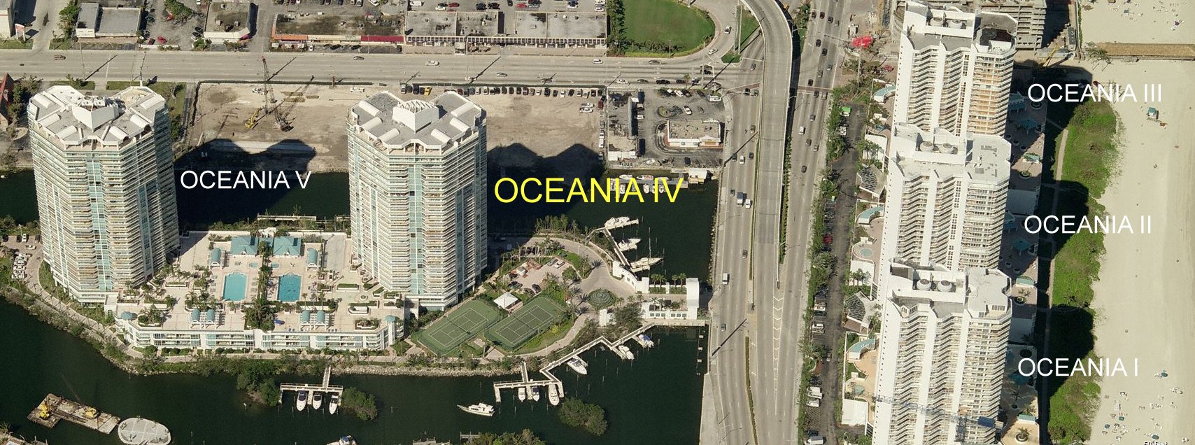 Aerial photo of Oceania IV