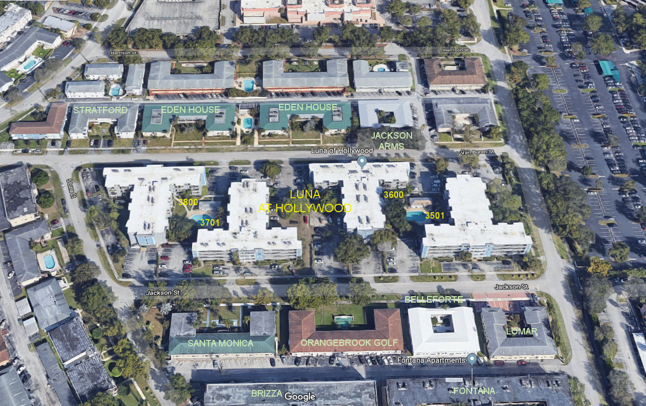Aerial photo of Luna at Hollywood 3501-3600-3701&3800