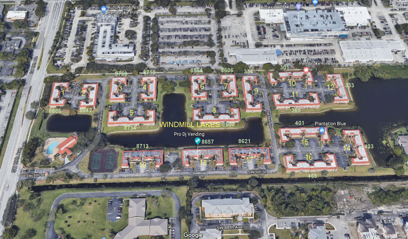 Aerial photo of Windmill Lakes