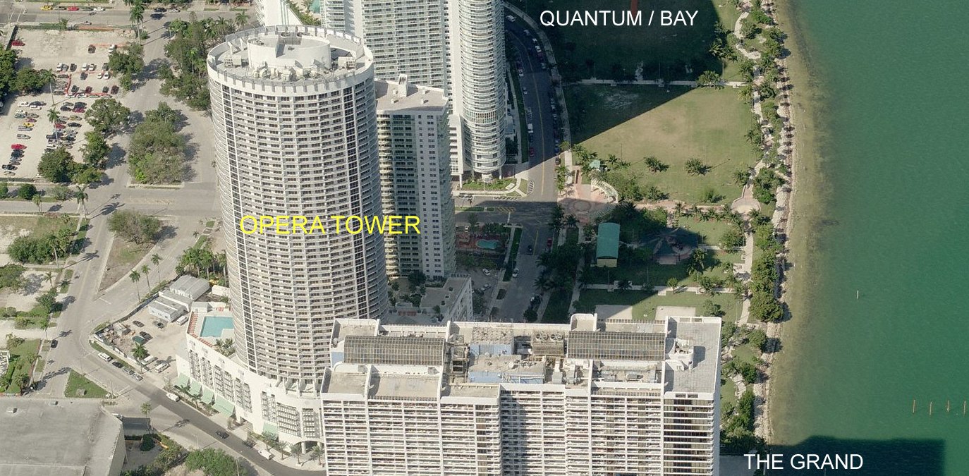 Aerial photo of Opera Tower