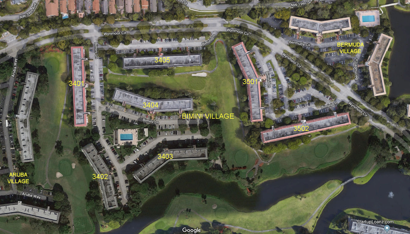 Aerial photo of Bimini Village