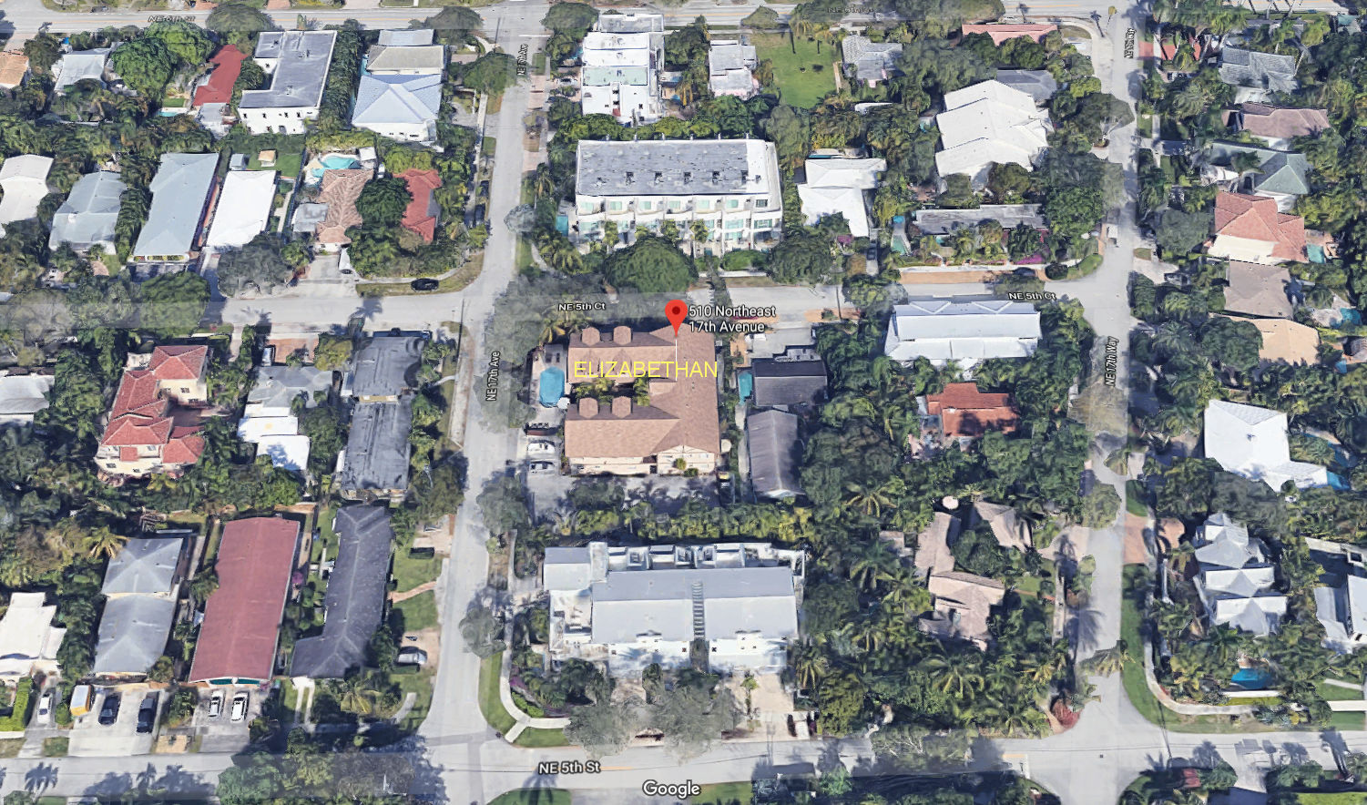 Aerial photo of Elizabethan