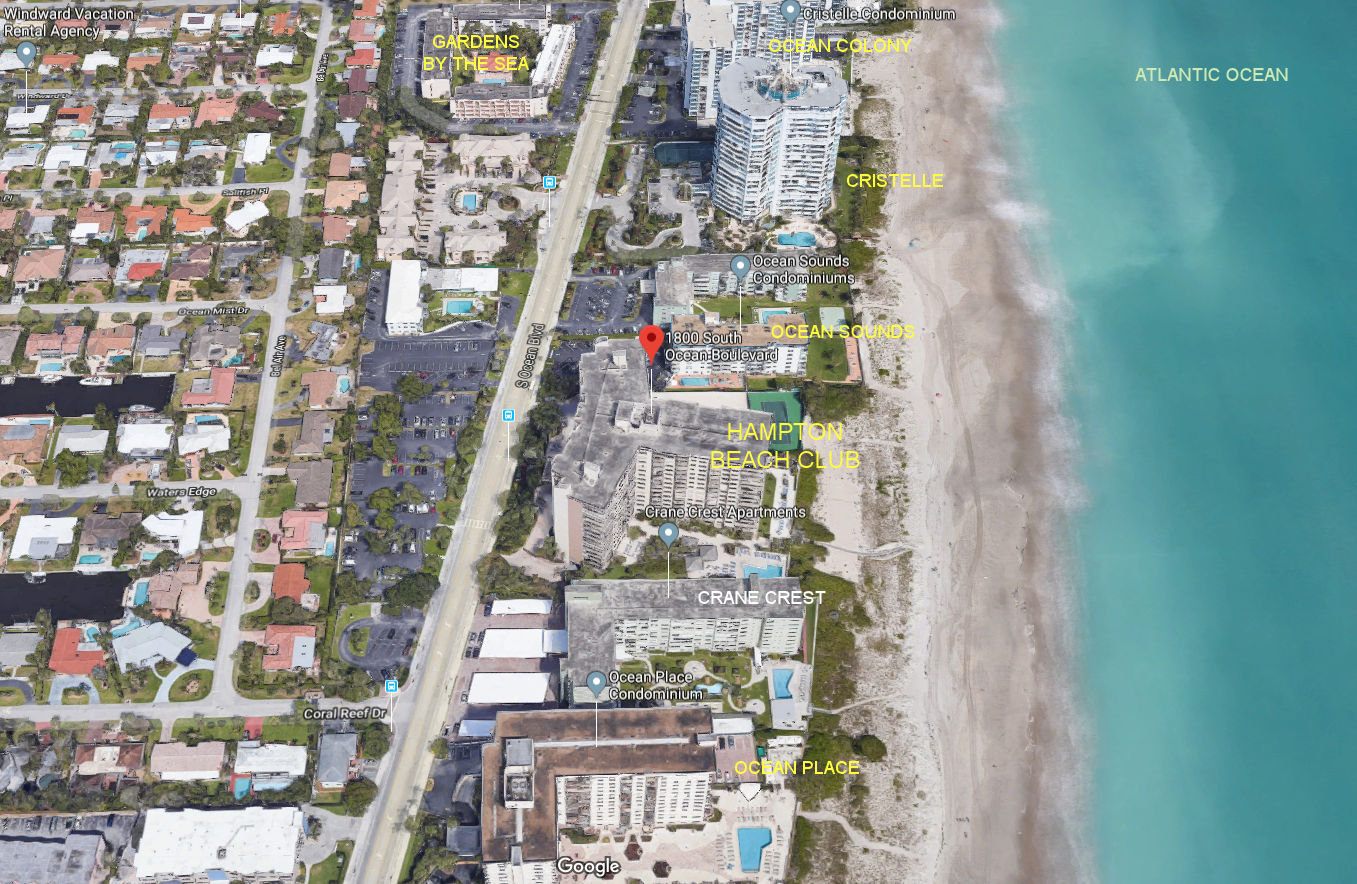 Aerial photo of Hampton Beach Club