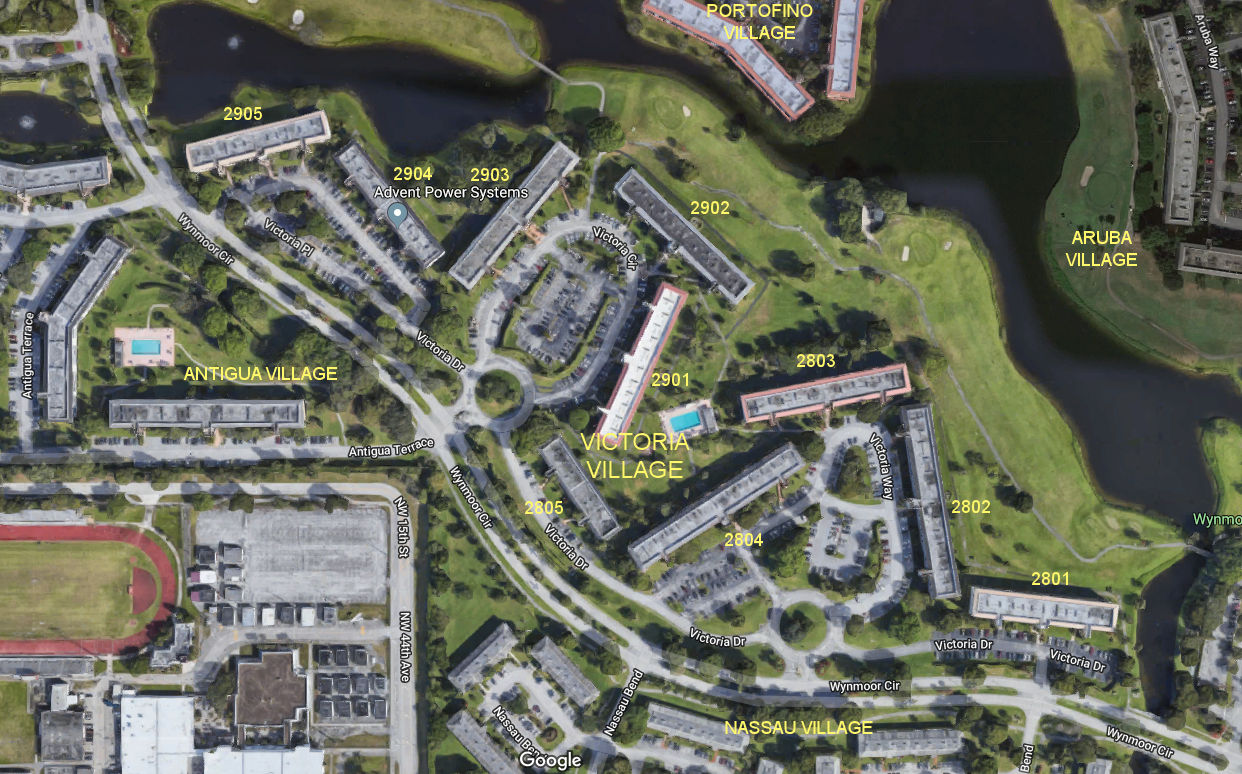 Aerial photo of Victoria Village (A-K)