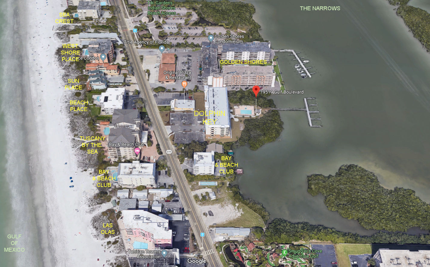 Aerial photo of Dolphin Key