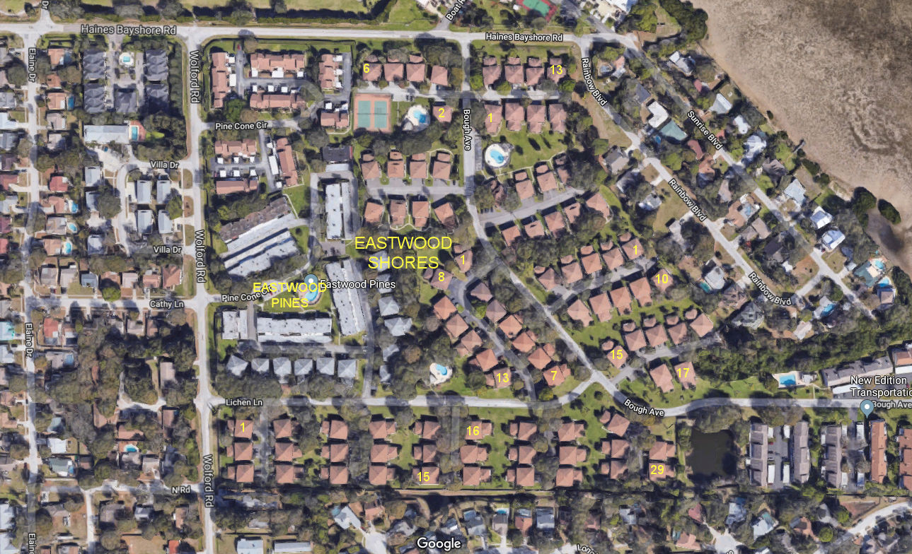 Aerial photo of Eastwood Shores