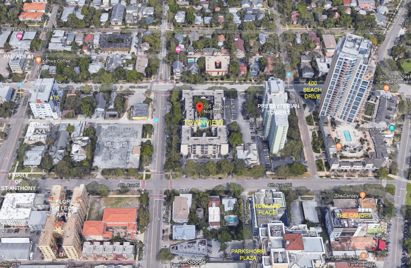 Aerial photo of Townview