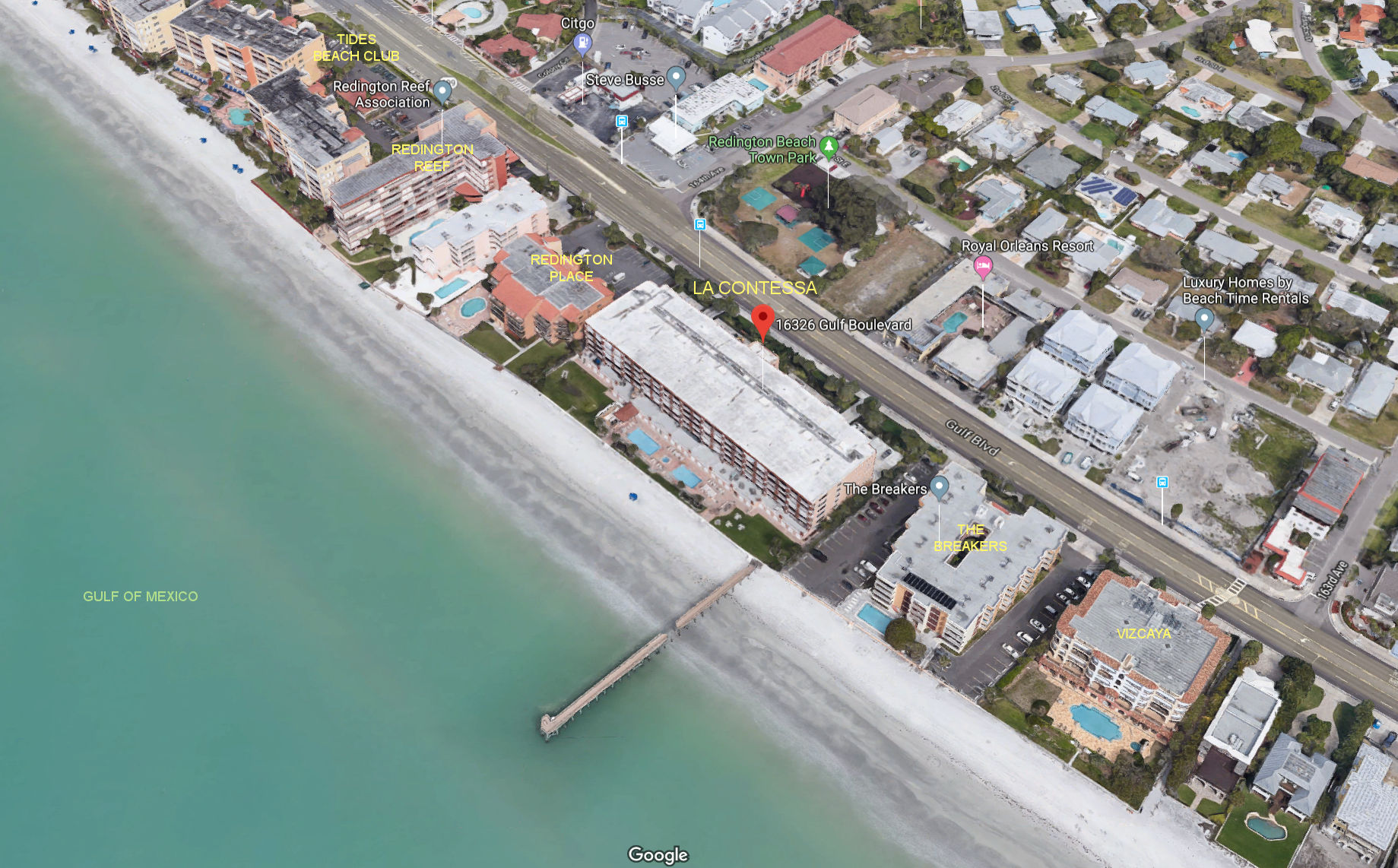 Aerial photo of La Contessa