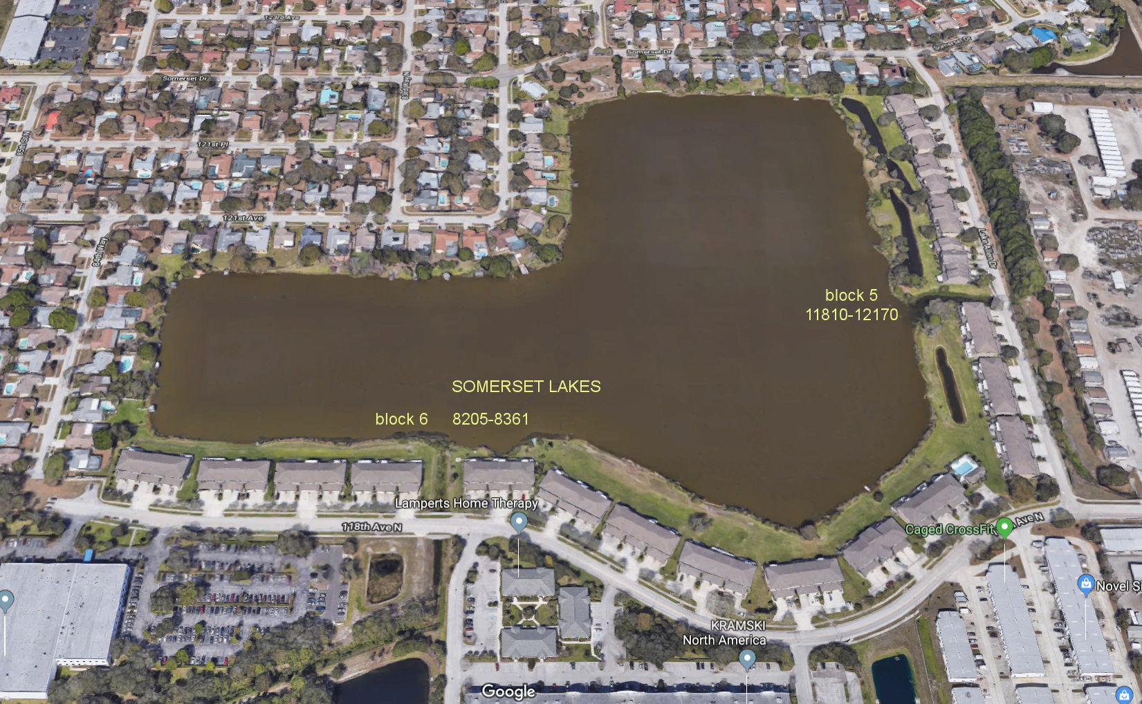 Aerial photo of Somerset Lakes