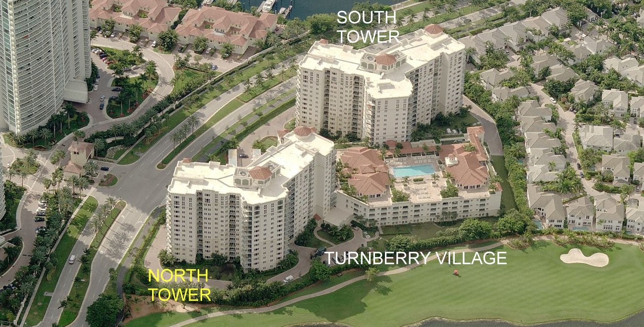Aerial photo of Turnberry Village North Tower