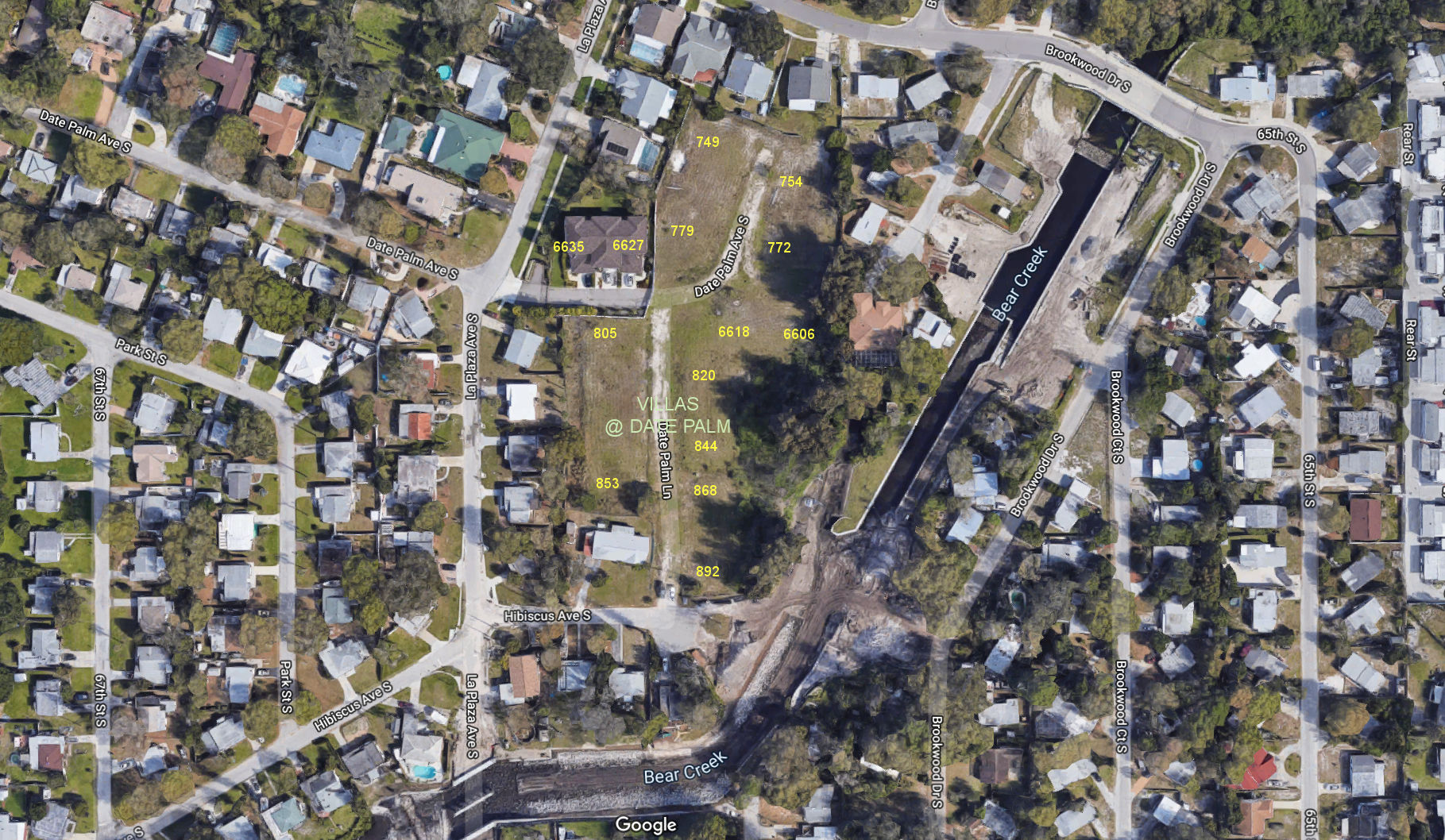 Aerial photo of Villas at Date Palm