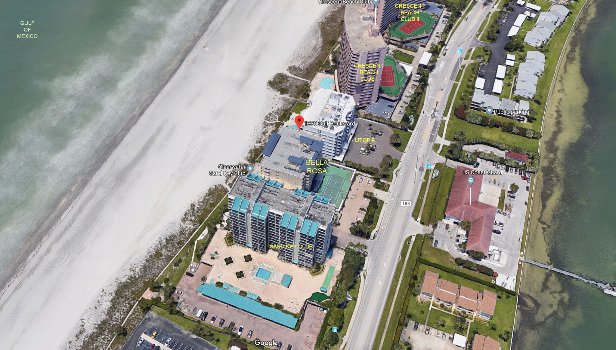 Aerial photo of Bella Rosa