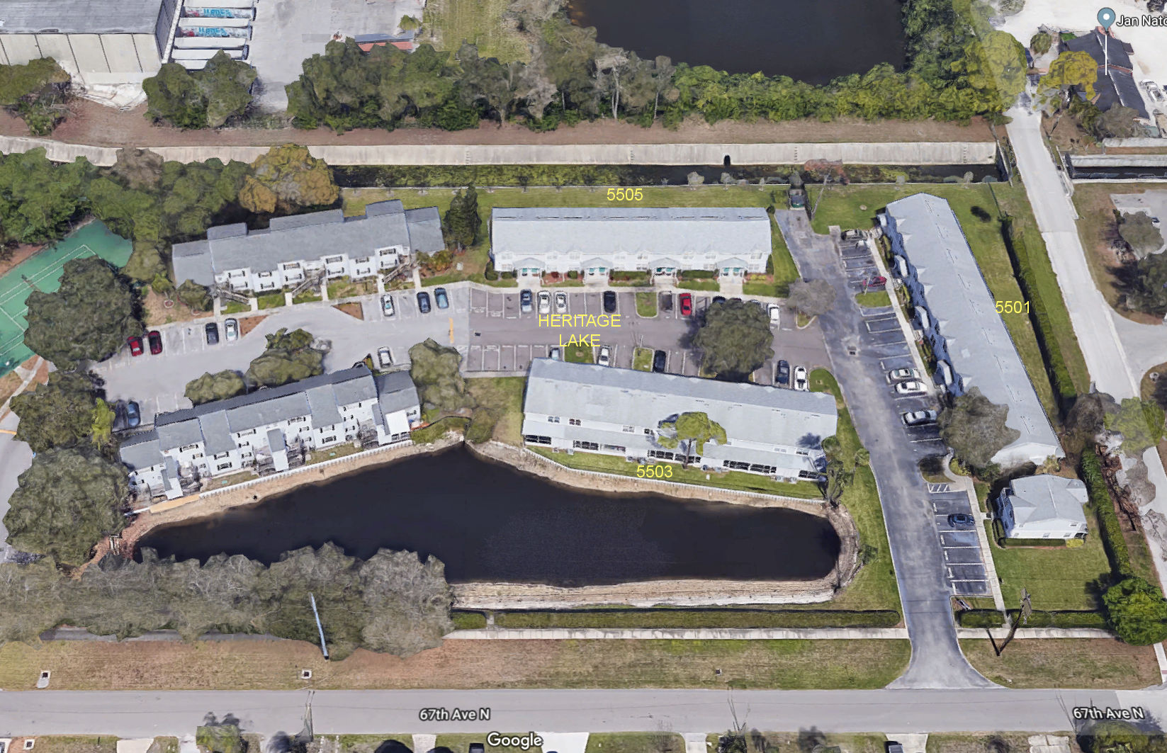 Aerial photo of Heritage Lake