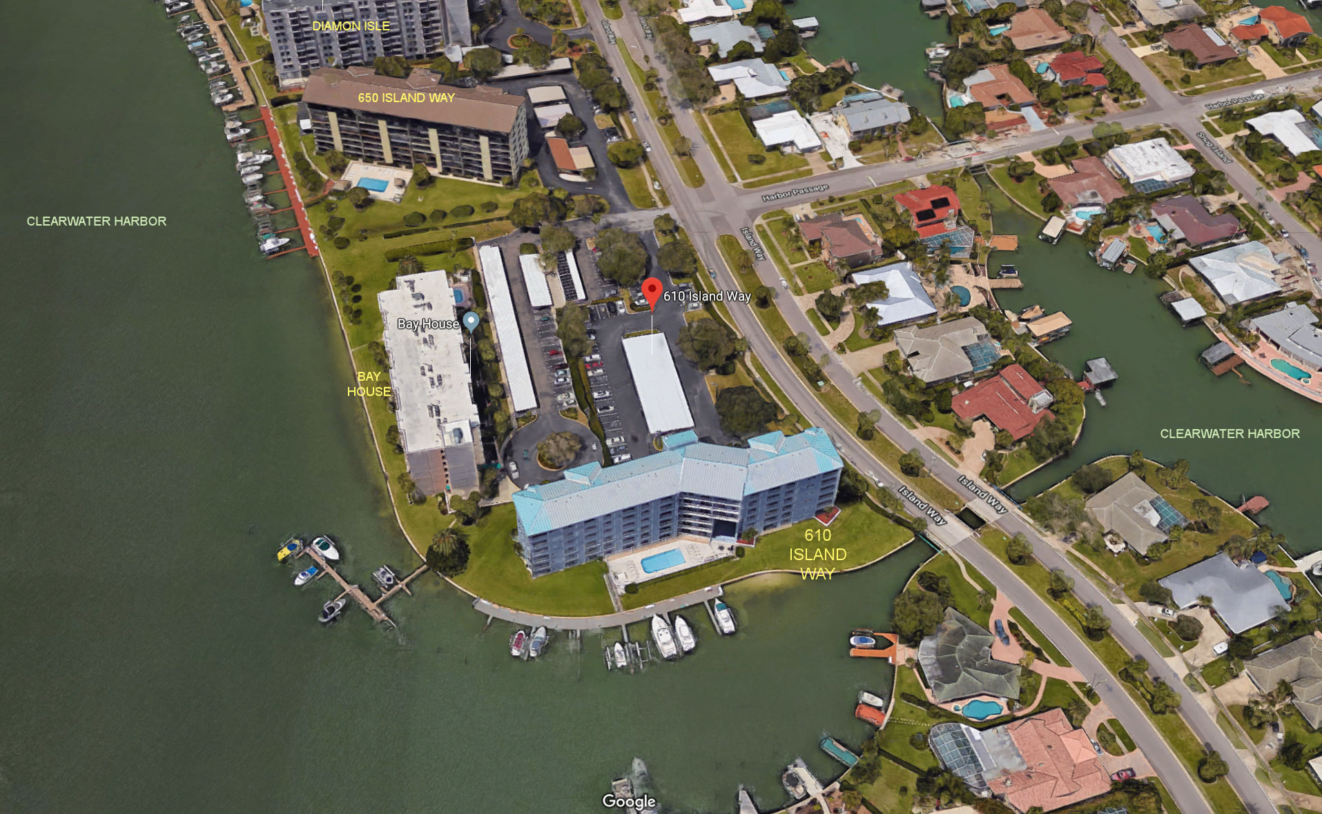 Aerial photo of 610 Island Way