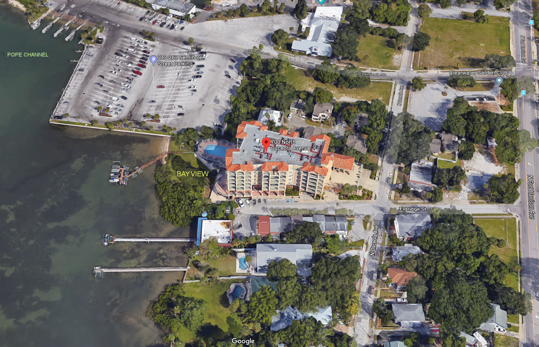 Aerial photo of Bayview Clearwater