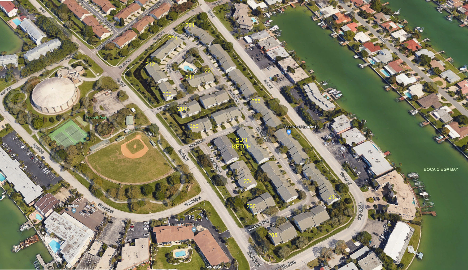 Aerial photo of Sun Ketch I