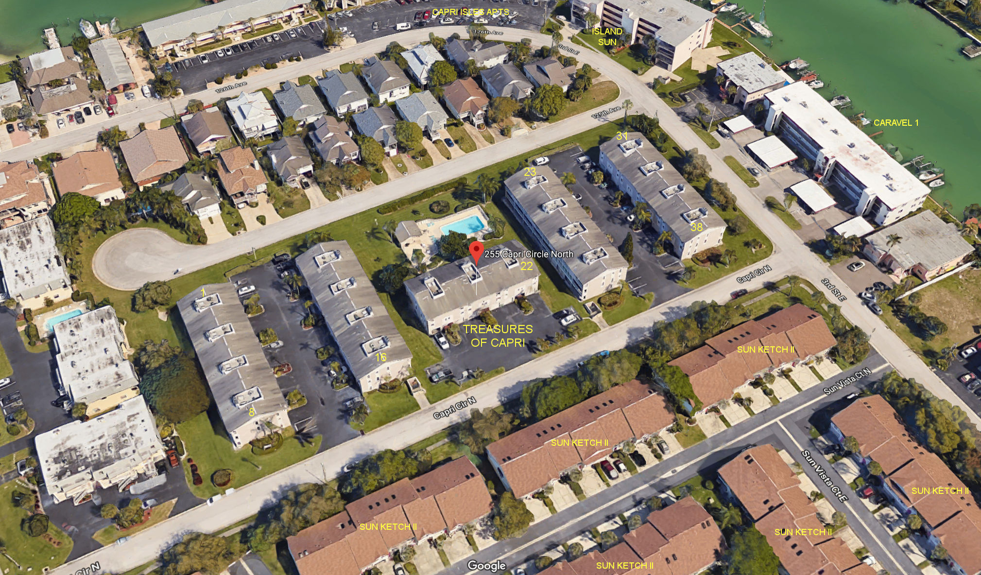 Aerial photo of Treasure of Capri