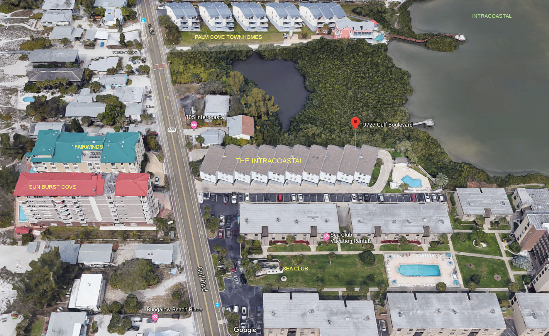 Aerial photo of Intracoastal